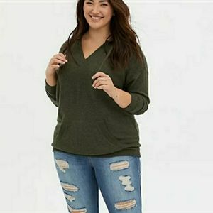 Torrid super soft plush hooded sweatshirt